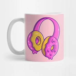 Headphone Doughnut Cream Cartoon Mug